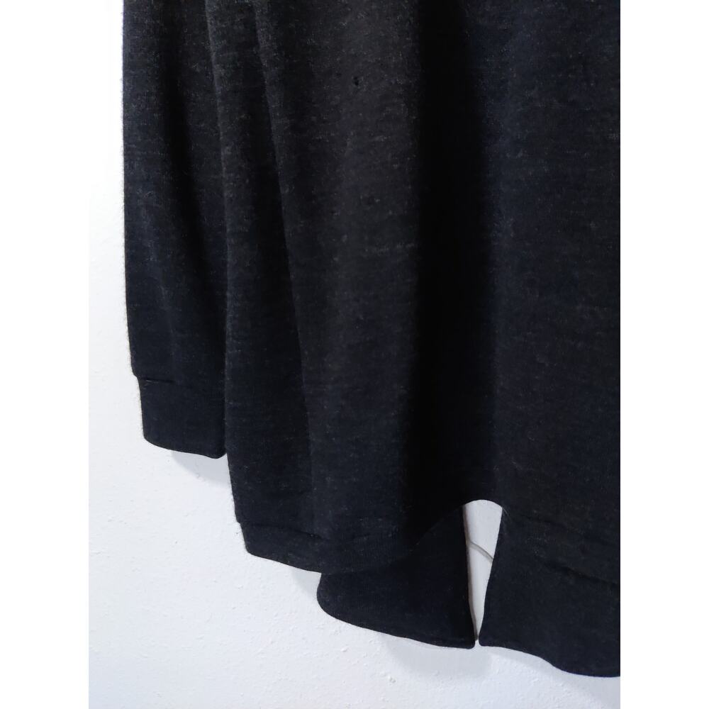 Carlos Campos Women's Charcoal Black Wool & Cotton Open Cardigan Size 2 - Picture 5 of 7